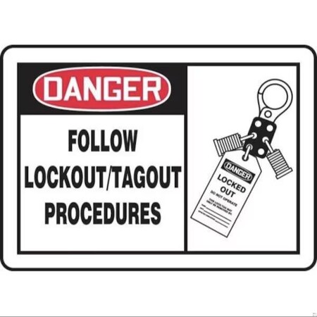 Accuform OSHA DANGER SAFETY SIGN FOLLOW MLKT001XL MLKT001XL